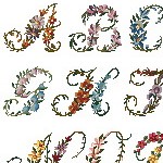 Blumenalphabet ca. 1830