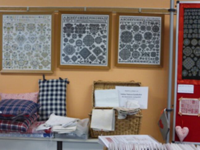 at the stall at the stall
