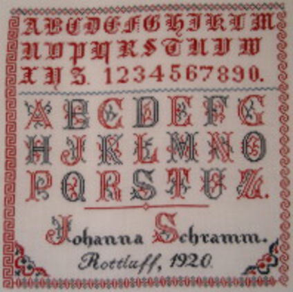 Johanna Schramm 1920: Reproduktion von Christel Ross Johanna Schramm 1920: Reproduktion von Christel Ross