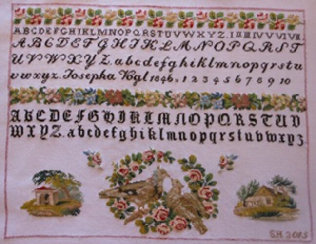 Josepha Vogl 1846: Reproduktion von Sue Hertzog