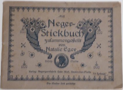 Deckblatt eines Stickbuchs der Firma Natalie Eger Deckblatt eines Stickbuchs der Firma Natalie Eger