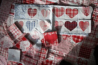 Patchwork Kit red and white