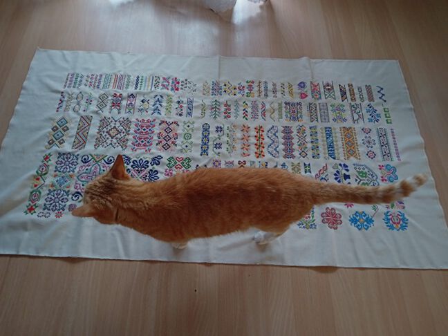 Museum Sampler III: Reproduction by Elvira Farr with Cat Museum Sampler III: Reproduction by Elvira Farr with Cat