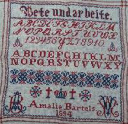 Amalie Bartels 1894: Original Amalie Bartels 1894: Original