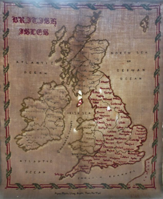 Agnes Martha Lisney 1879: Original Map Sampler Agnes Martha Lisney 1879: Original Map Sampler