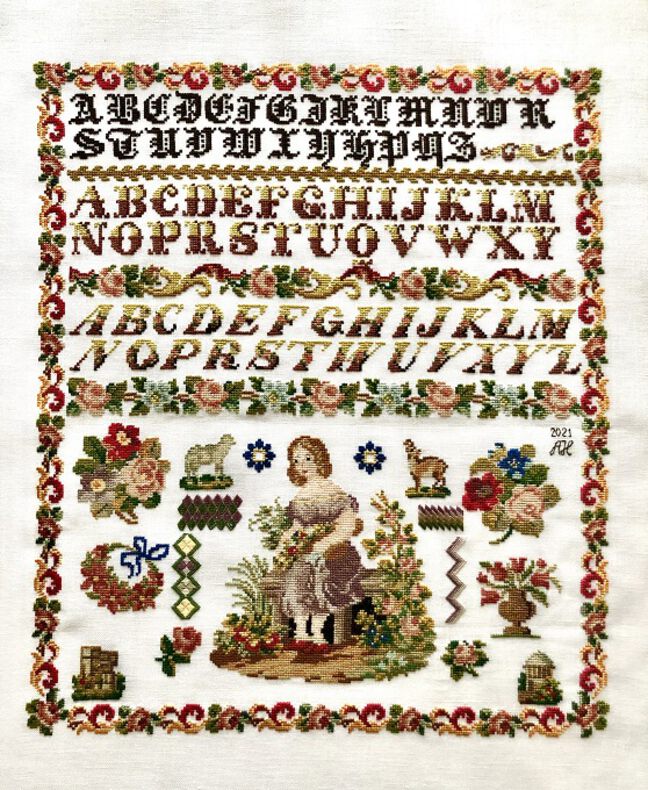 Leni Widmann ca. 1860: Reproduction by Anka Hartung Leni Widmann ca. 1860: Reproduction by Anka Hartung