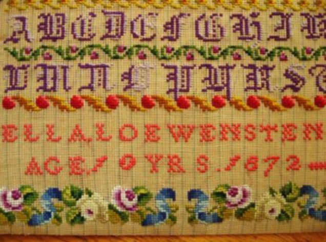 Ella Loewensten 1872: Detail aus dem Original Ella Loewensten 1872: Detail aus dem Original