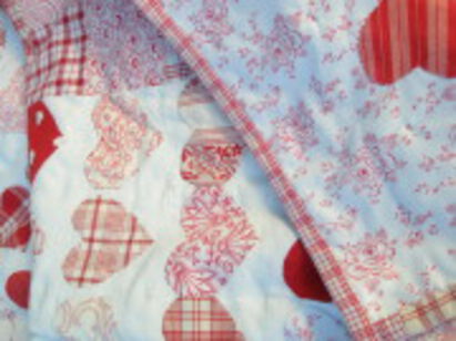 Herzchendecke in Rot 2 Herzchendecke in Rot 2