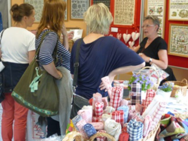 at the stall at the stall