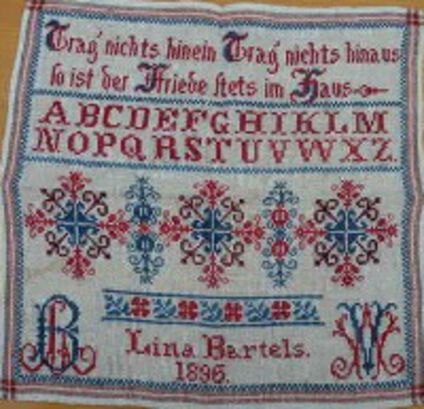 Lina Bartels 1896: Original Lina Bartels 1896: Original