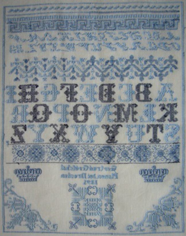 Gertrud Gröschel 1895: Rückseite der Reproduktion von Ursel Zscherper