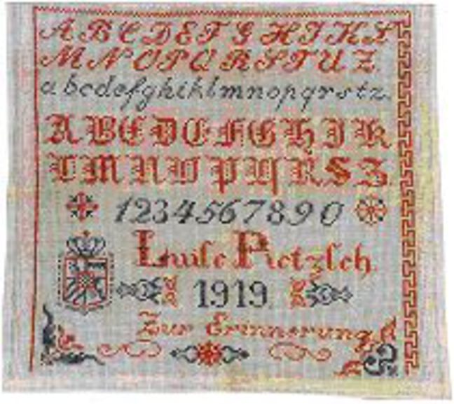 Luise Pietsch 1919, im Besitz von Margit Guerrein Luise Pietsch 1919, im Besitz von Margit Guerrein