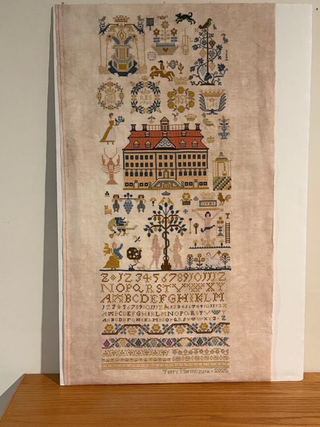 Sampler from the Cultural History Museum Schloss Merseburg: Reproduction by Terry Niemczura Sampler from the Cultural History Museum Schloss Merseburg: Reproduction by Terry Niemczura