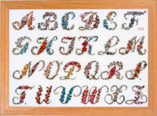 Meine Reproduktion von von Blumenalphabet ca. 1830 Meine Reproduktion von von Blumenalphabet ca. 1830