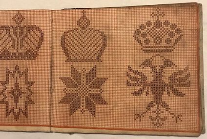 handgetüpfeltes deutsches Modelbuch von 1798 handgetüpfeltes deutsches Modelbuch von 1798