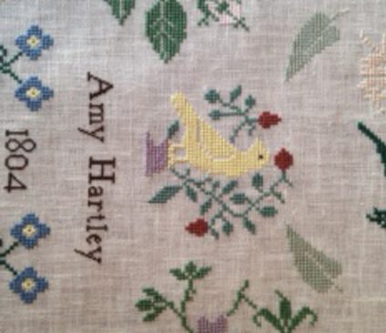 Amy Hartley 1804: Detail der Reproduktion von Deborah Rowland