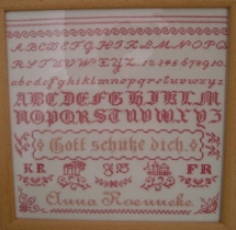 Anna Roenneke ca. 1900: Reproduction by Christel Ross