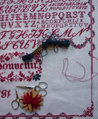 detail of my reproduction, Antoinette 1894 - 1896
