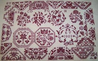 Karen Bugg's reproduction of Eliza Trusted 1803