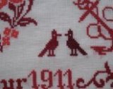 Emma Pêcheur 1910 - 1911: Detail 1 of Brigitte Brandenburg's reproduction