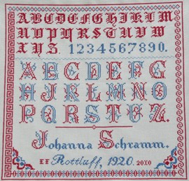 Johanna Schramm 1920: Reproduktion von Elvira Farr Johanna Schramm 1920: Reproduktion von Elvira Farr