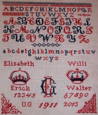 Elisabeth & Willi 1911: Reproduktion von Ulrike Grommisch