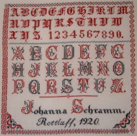 Johanna Schramm 1920: Reproduction by Christel Ross
