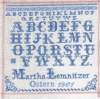 Martha Lemnitzer 1901: Reproduction by Christel Ross