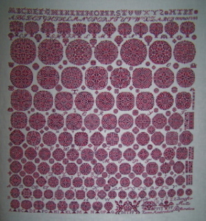 Metta 1848 reproduction worked by Karen Bugg