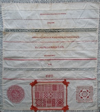 original sampler of S. de Meulemeester 1895 as a whole
