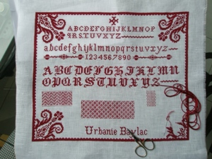 Urbanie Baylac ca. 1900: Reproduktion von Sabine Taterra-Gundacker, fast fertig
