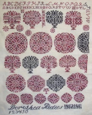 Donna's terrific reproduction. She used 40 ct LL Peddlers Moon and HDF crushed berries and black